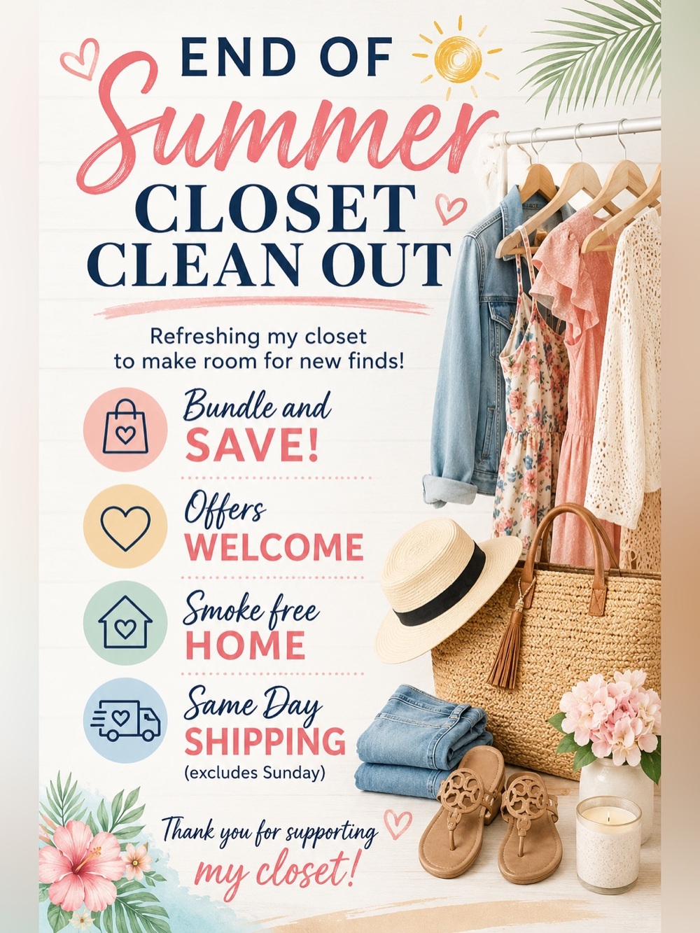 Summer Closet Sale! 🫶🏼